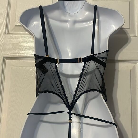 Honey Birdette Emma Bodysuit One Piece Black Size XS - Picture 7 of 13